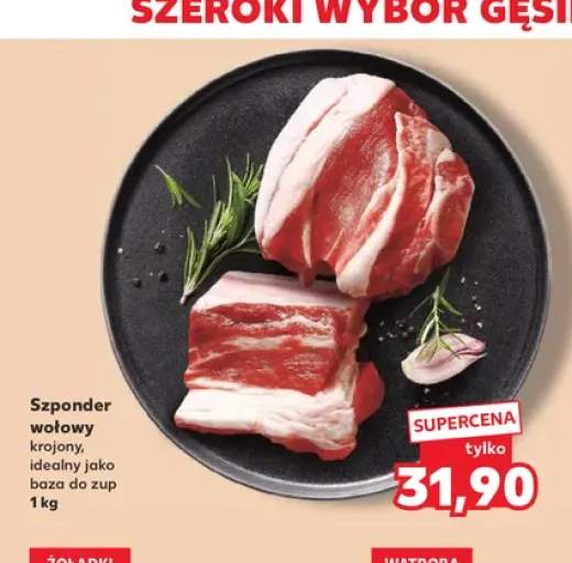 Szponder wołowy krojony