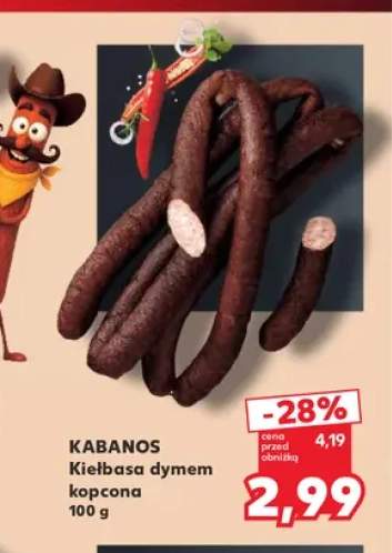 Kiełbasa dymem kopcona Kabanos