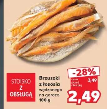 Brzuszki z łososia wędzonego na gorąco