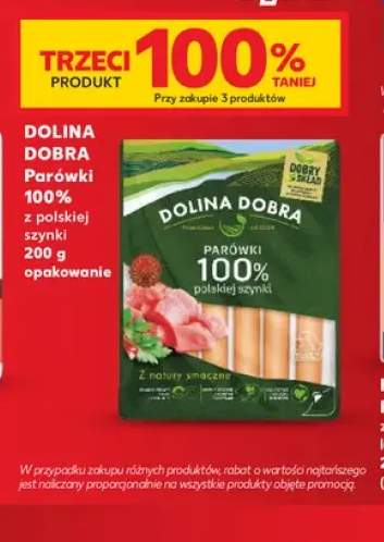 Parówki 100% z polskiej szynki Dolina Dobra