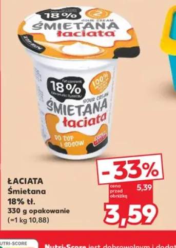 Śmietana Łaciata 18%