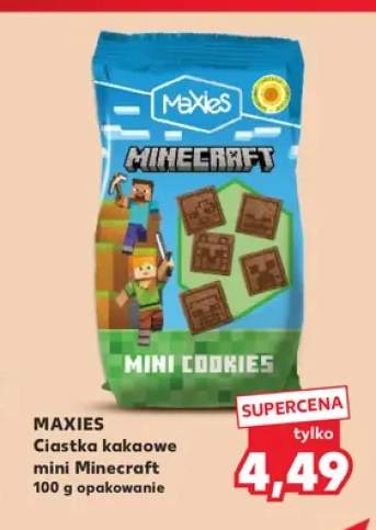 Ciastka kakaowe mini Minecraft Maxies