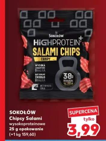 Chipsy salami wysokoproteinowe Sokołów