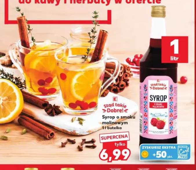 Syrop o smaku malinowym Stąd takie Dobre!