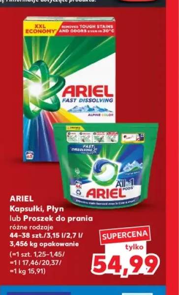 Kapsułki do prania Ariel +2 warianty