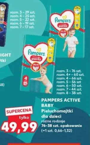 Pieluchomajtki dla dzieci Pampers Active Baby