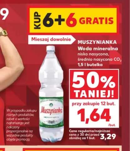 Woda mineralna gazowana nisko nasycona Muszynianka +1 wariant