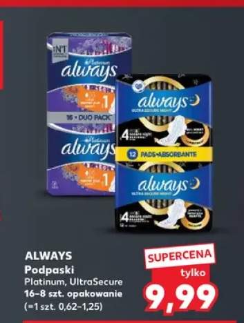 Podpaski UltraSecure Always +1 wariant