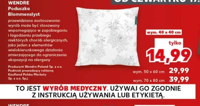 Poduszka Blommenslyst 40x40 cm Wendre +2 warianty