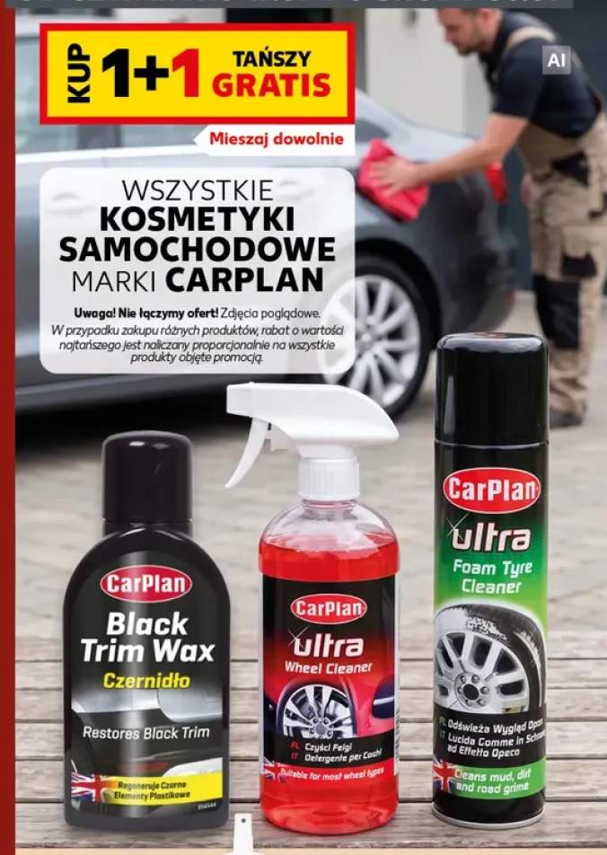 Kosmetyki samochodowe marki CarPlan +3 warianty