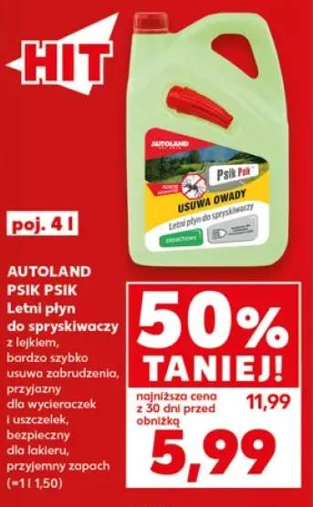 Letni płyn do spryskiwaczy z lejkiem Psik Psik Autoland
