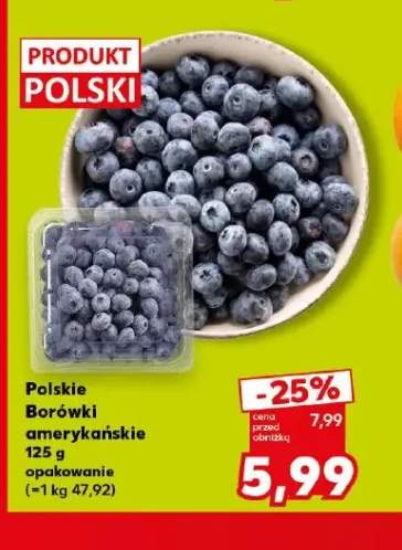 Borówki amerykańskie polskie