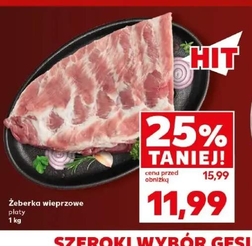 Żeberka wieprzowe płaty