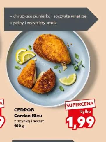 Cordon Bleu z szynką i serem Cedrob