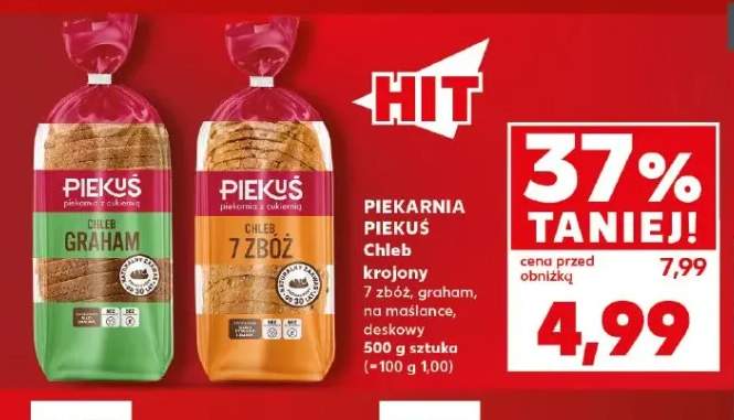 Chleb krojony 7 zbóż Piekarnia Piekuś +3 warianty