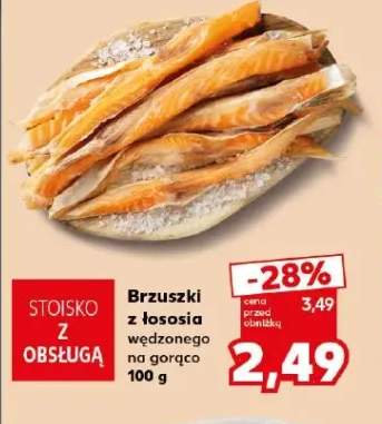 Brzuszki z łososia wędzonego na gorąco