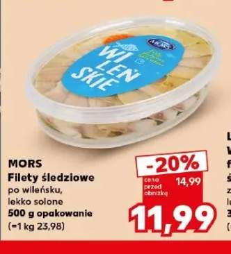 Filety śledziowe po wileńsku lekko solone Mors