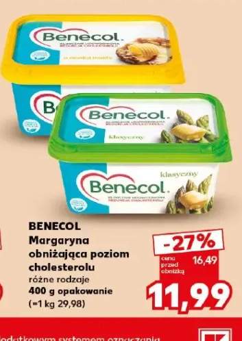 Margaryna obniżająca poziom cholesterolu o smaku masła Benecol +1 wariant