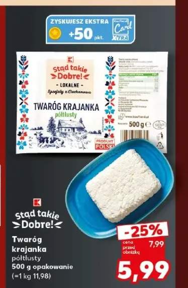 Twaróg krajanka półtłusty Stąd takie Dobre!