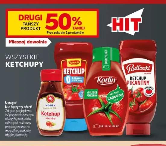 Ketchupy +4 warianty
