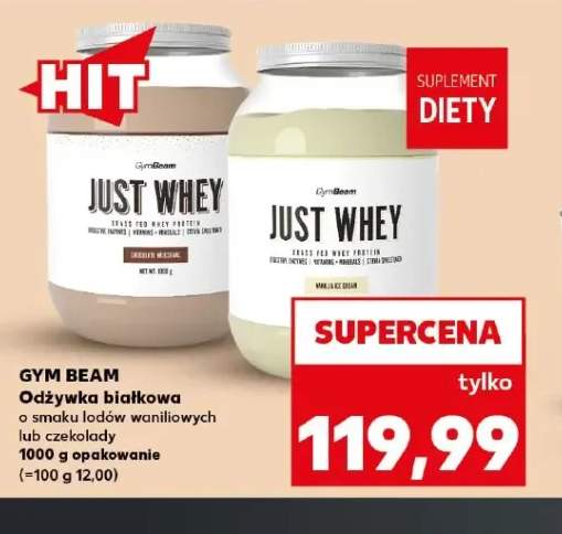 Odżywka białkowa o smaku lodów waniliowych GymBeam +1 wariant