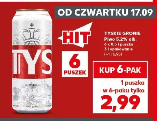 Piwo Tyskie Gronie 6-pak