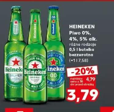 Piwo Heineken Silver +2 warianty