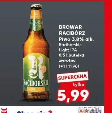 Piwo Raciborskie Light IPA Browar Racibórz