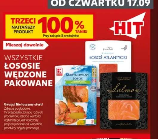 Łososie wędzone pakowane +3 warianty