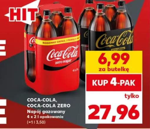 Napój gazowany Coca-Cola 4-pak +1 wariant