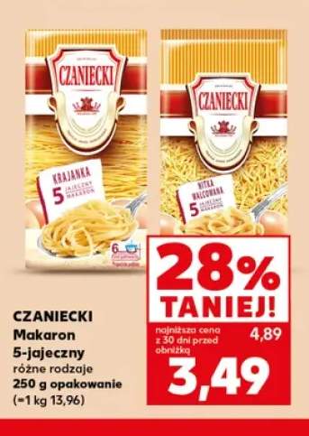 Makaron 5-jajeczny nitka walcowana Czaniecki +1 wariant