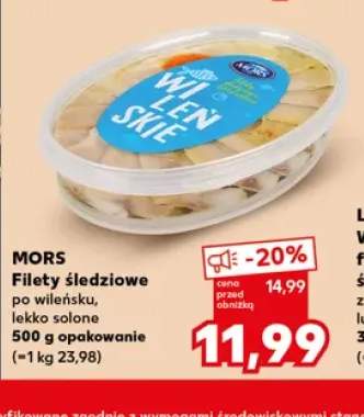 Filety śledziowe po wileńsku lekko solone Mors