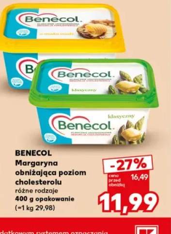 Margaryna obniżająca poziom cholesterolu o smaku masła Benecol +1 wariant