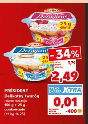 Delikatny twaróg Président