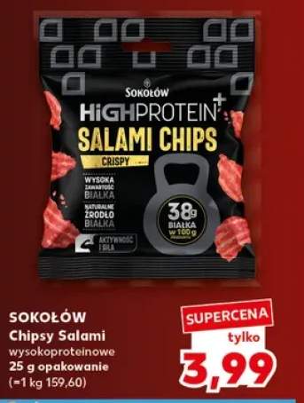 Chipsy salami wysokoproteinowe Sokołów