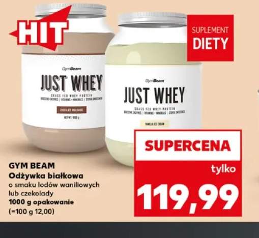Odżywka białkowa o smaku lodów waniliowych GymBeam +1 wariant