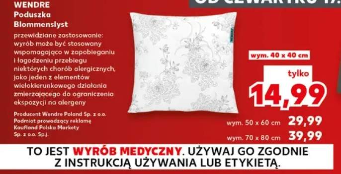Poduszka Blommenslyst 40x40 cm Wendre +2 warianty