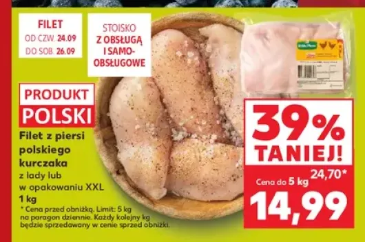 Filet z piersi polskiego kurczaka z lady +1 wariant