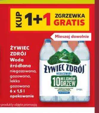 Woda źródlana niegazowana Żywiec Zdrój 6-pak 1,5 l +2 warianty