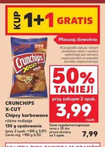 Chipsy karbowane Crunchips X-Cut