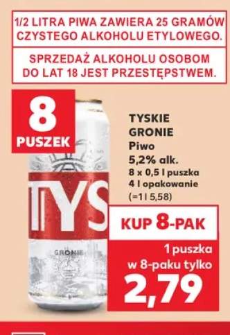 Piwo Tyskie Gronie 8-pak 500 ml