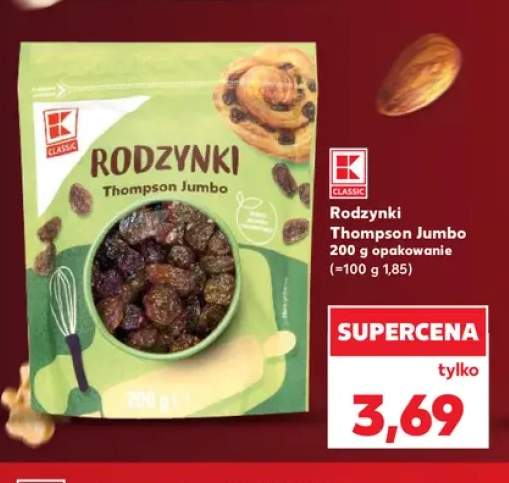 Rodzynki Thompson Jumbo K-Classic
