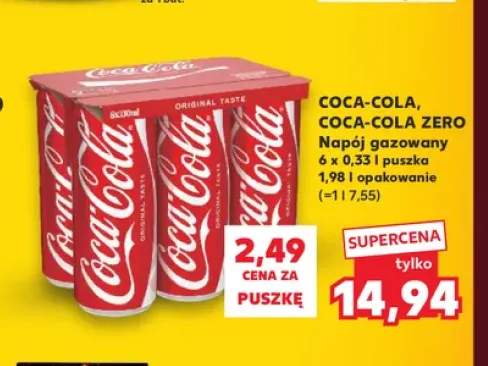 Napój gazowany Coca-Cola 6-pak +1 wariant