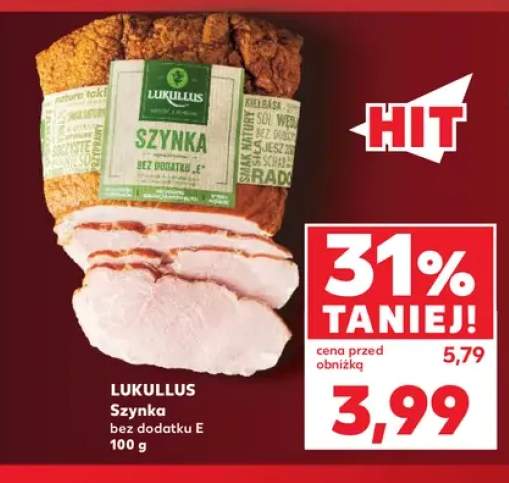 Szynka bez dodatku E Lukullus