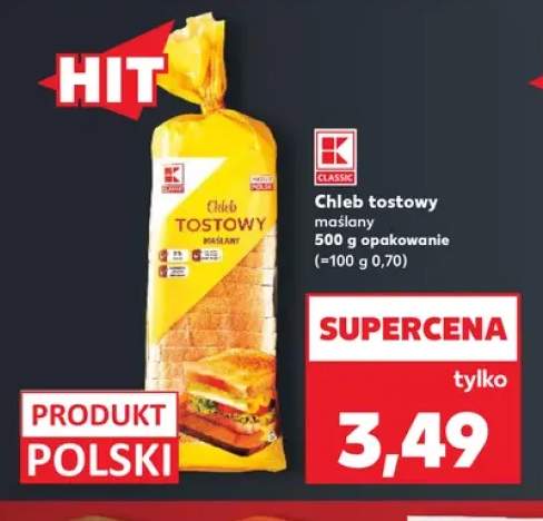 Chleb tostowy maślany K-Classic