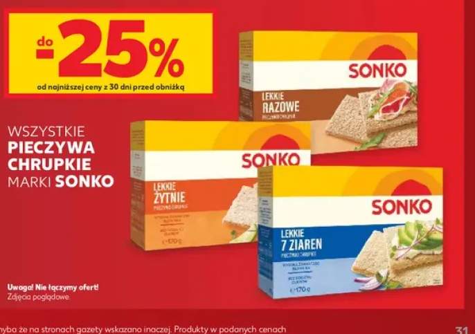 Pieczywa chrupkie marki Sonko +3 warianty