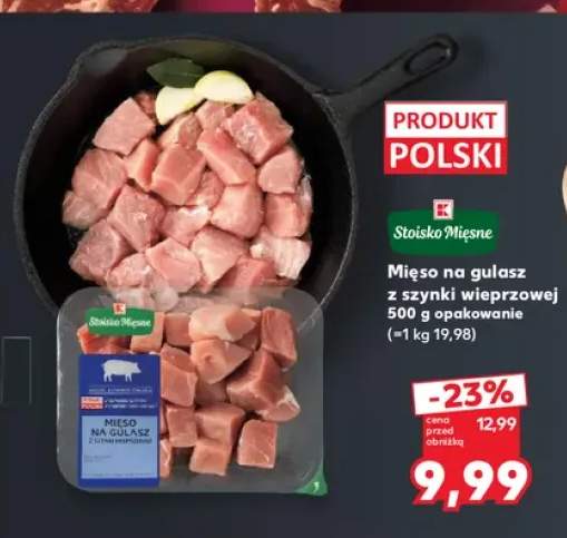 Mięso na gulasz z szynki wieprzowej Stoisko Mięsne