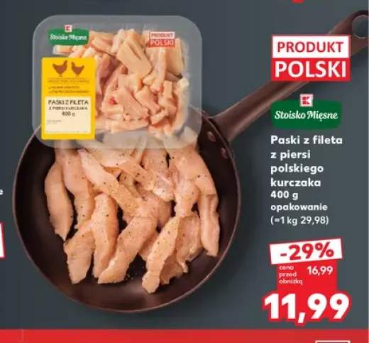 Paski z fileta z piersi polskiego kurczaka Stoisko Mięsne