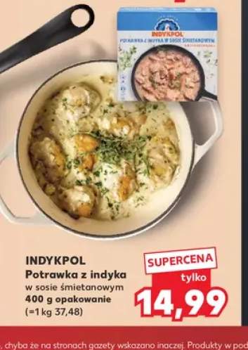 Potrawka z indyka w sosie śmietanowym Indykpol