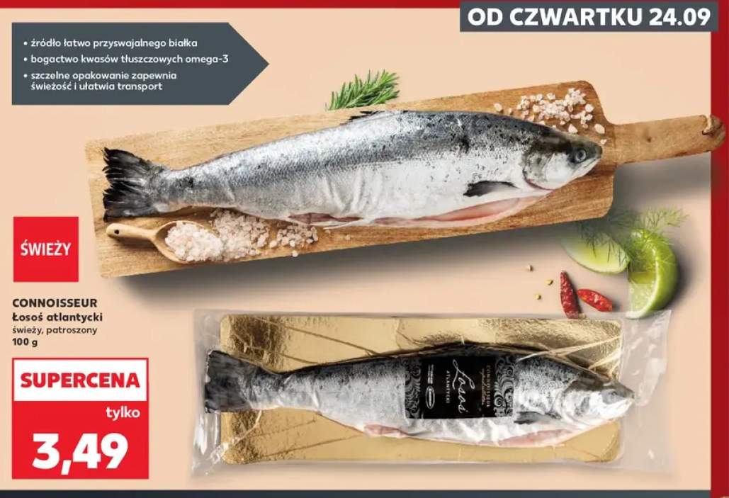 Łosoś atlantycki świeży patroszony Connoisseur